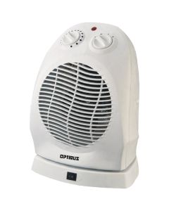 Optimus H-1382 Portable Oscillating Fan Heater with Thermostat