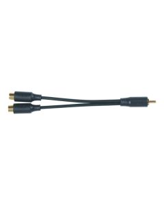 RCA AH25R RCA Y-Adapter (1 Male to 2 Females)